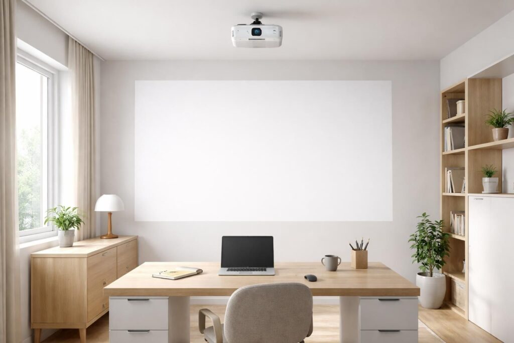 découvrez comment positionner efficacement un vidéoprojecteur led benq dans votre home office pour obtenir une image nette et sans distorsion. conseils pratiques pour un rendu optimal et un espace de travail confortable.