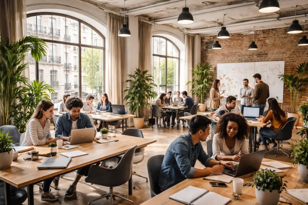 découvrez le kwerk à saint honoré, un espace de travail dynamique et innovant dédié aux startups, offrant un environnement collaboratif et des ressources pour stimuler la croissance de votre entreprise.