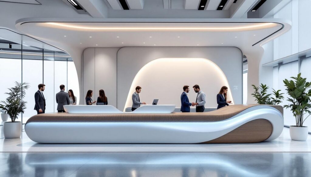 découvrez les tendances modernes des banques d'accueil pour salons professionnels en 2026, alliant design innovant et fonctionnalité optimale pour impressionner vos visiteurs.