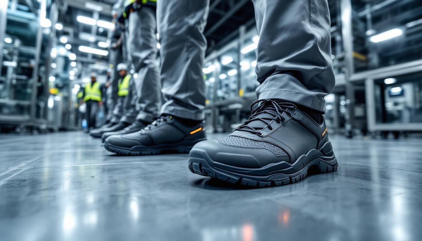 découvrez notre sélection de chaussures de sécurité, des équipements indispensables pour assurer confort et protection aux professionnels dans tous les environnements de travail.