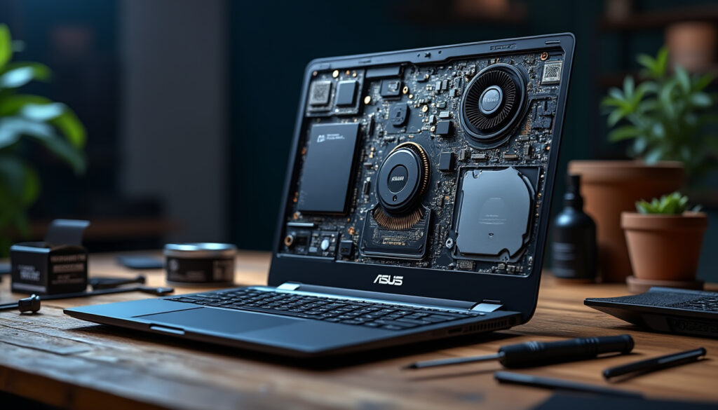 découvrez comment remplacer facilement et rapidement la carte graphique de votre pc portable asus grâce à notre guide complet et pratique. suivez nos étapes claires pour optimiser les performances de votre ordinateur portable.